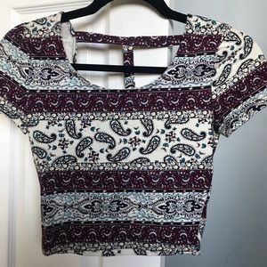 Print Crop Top